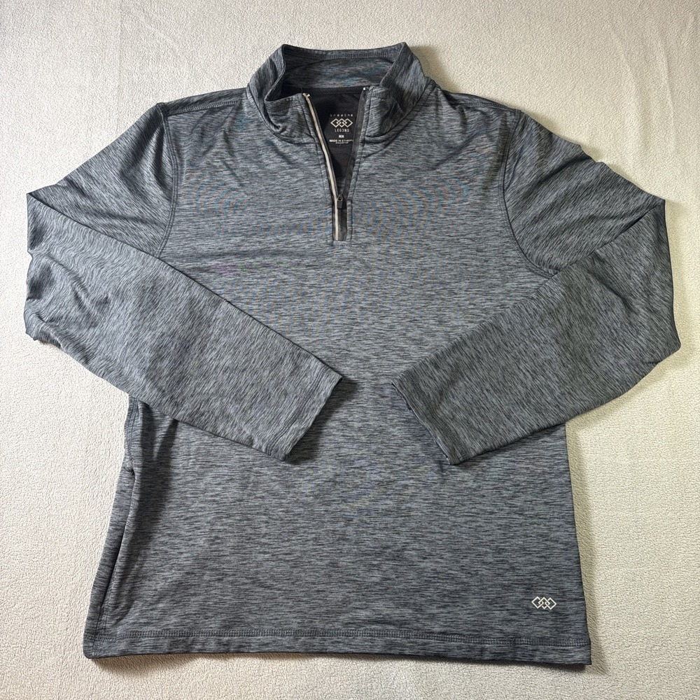 LEGEND Pullover Mens Medium Sweatshirt Long Sleeve Quarter Zip Athletic Jacket